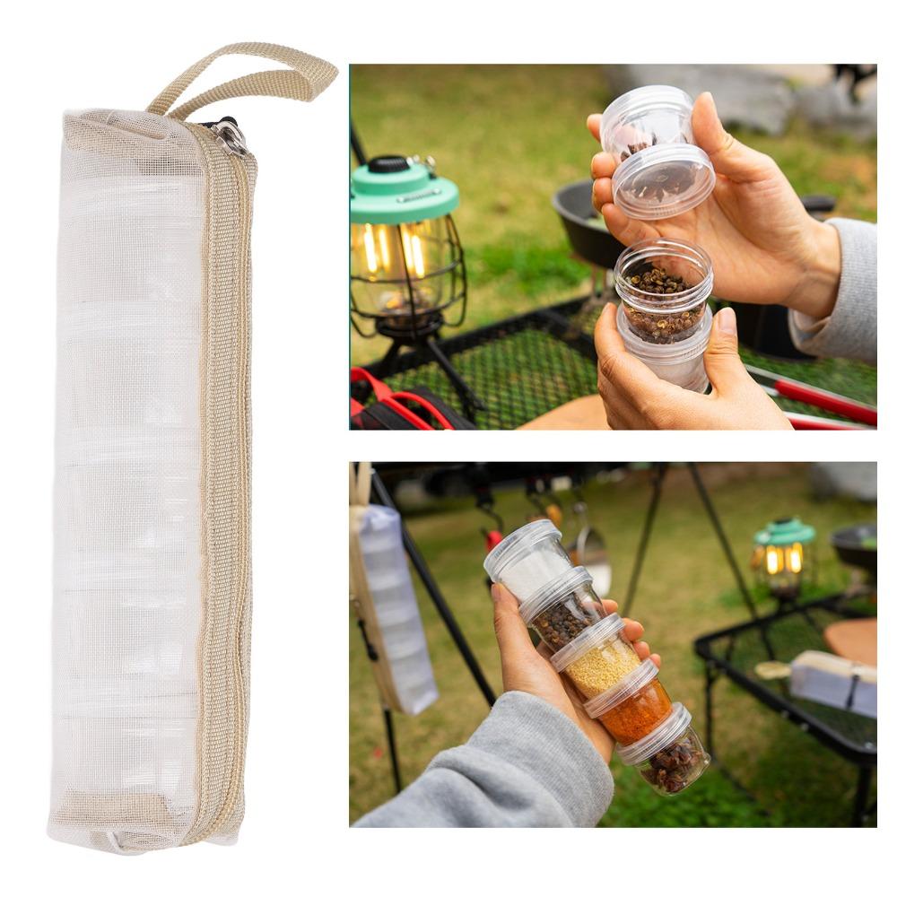 40ml Portable Seasoning Holders PET Spice Dispenser Durable Travel Spice Kits  Outdoor