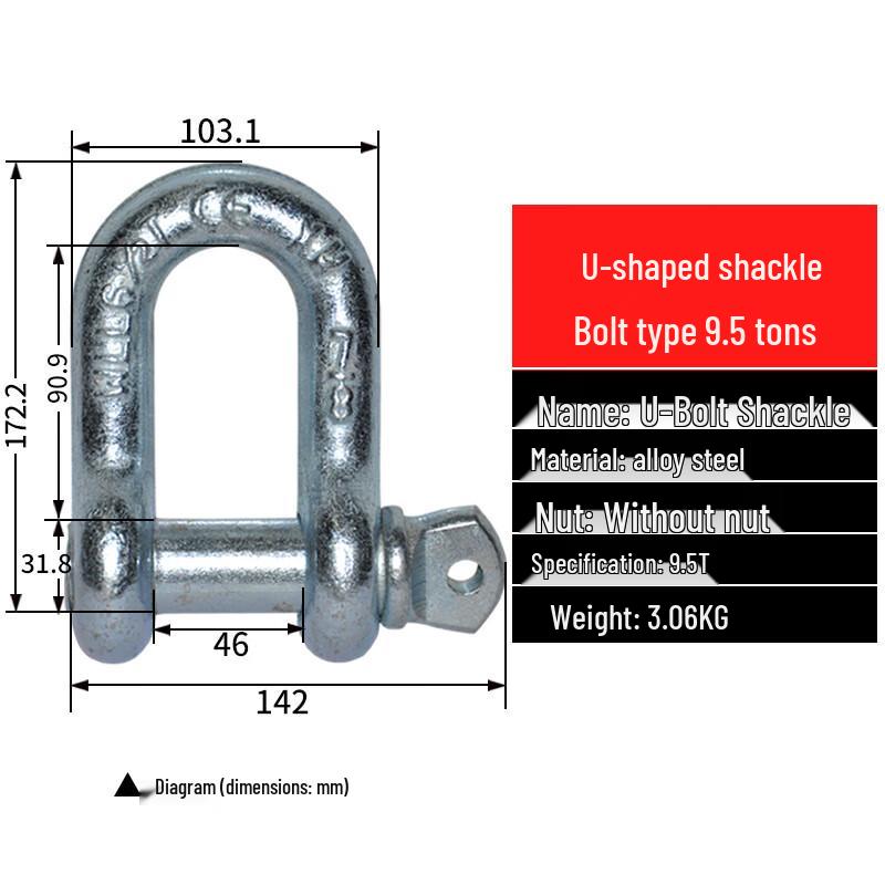 WAIBAI DA Heavy Duty Lifting Shackle