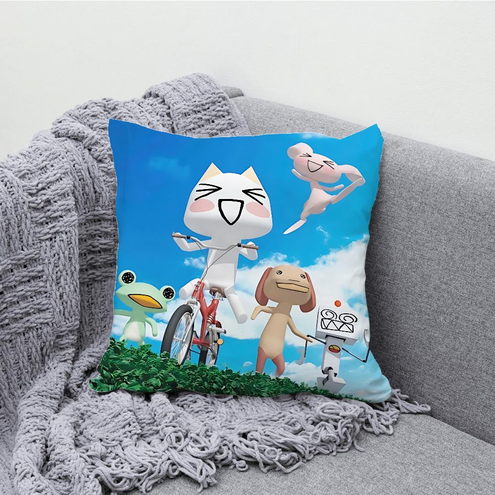 T-Toro I-Inoue Cute Pillow Case Soft Cushion Cases for Farmhouse Sofa Decor Home Decorations and Protector Pillow Case