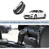 Real Carbon Fiber Car Gear Shift Knob Cover Compatible with Maser@ti Ghibli/Quattroporte/Levante 2013-2018 Center Console Gear Knob Trim Cover