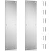 2 Pcs Push Door Plate 16X4 Stainless Steel Door Push Plate Door Kick Plate,Brushed Doorplate Door Proection Metal Plate