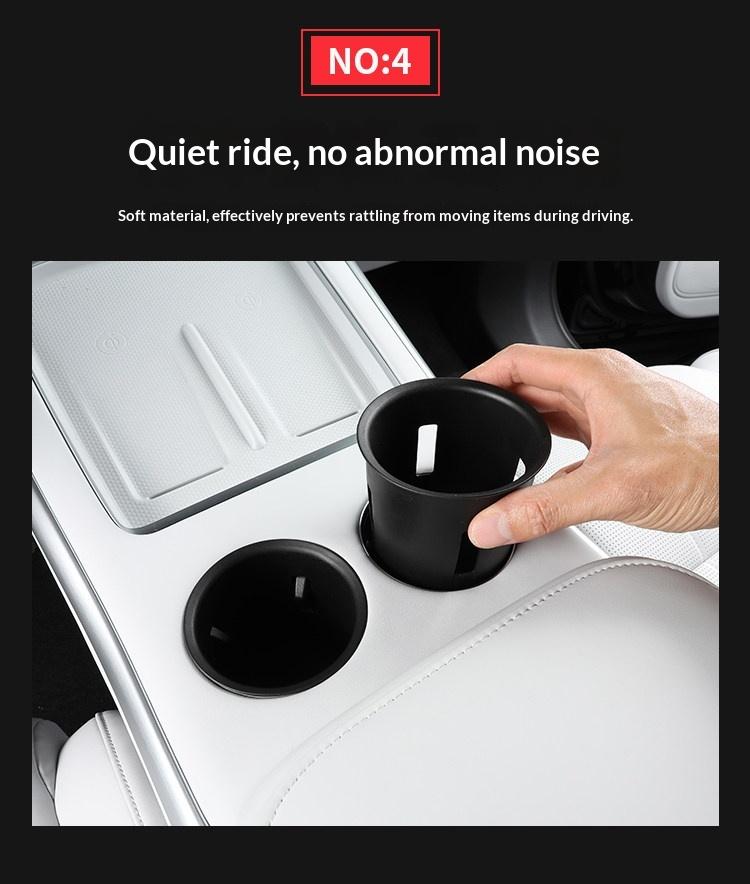 Fit For Xpeng G9 XiaoPeng G9 2022-2025 2026 Car Cup Slot Filler Storage Box Center Console Organizer Cup Pad Shockproof