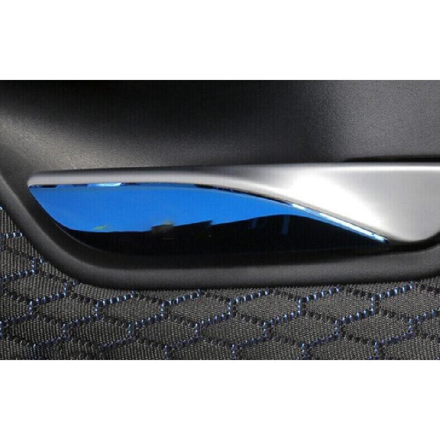 Blue Titanium For BMW 3 4 Series Car Inner Door Handle Frame Cover Trim 2013-19