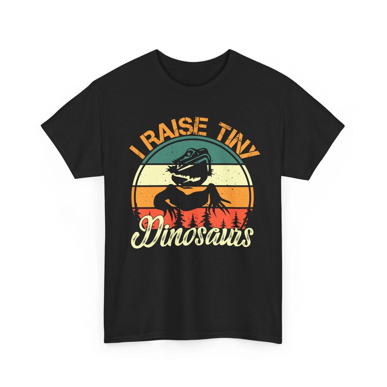 Bearded Dragon T shirt, I Raise My Tiny Dinosaurs Reptile Funny Women Men Shirt 2XL