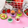 8 Pcs Stainless Mini Pressed Fruit Vegetable Printing Cutting Die for Kids Bento Lunch Sandwich Fondant Cheese Baking Food Prep