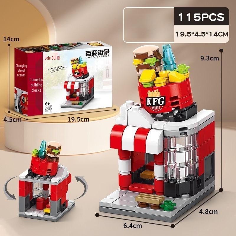 

Children s Street View Building Blocks - City Architecture Model Compatible with Lego, Educational Puzzle Toy for Boys and Girls