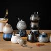 Ceramic Seasoning Jar Set Spice Jar Seasoning Bottle Salt Shaker Spice Container Seasonings Box Kitchen Organizer Storage Jar