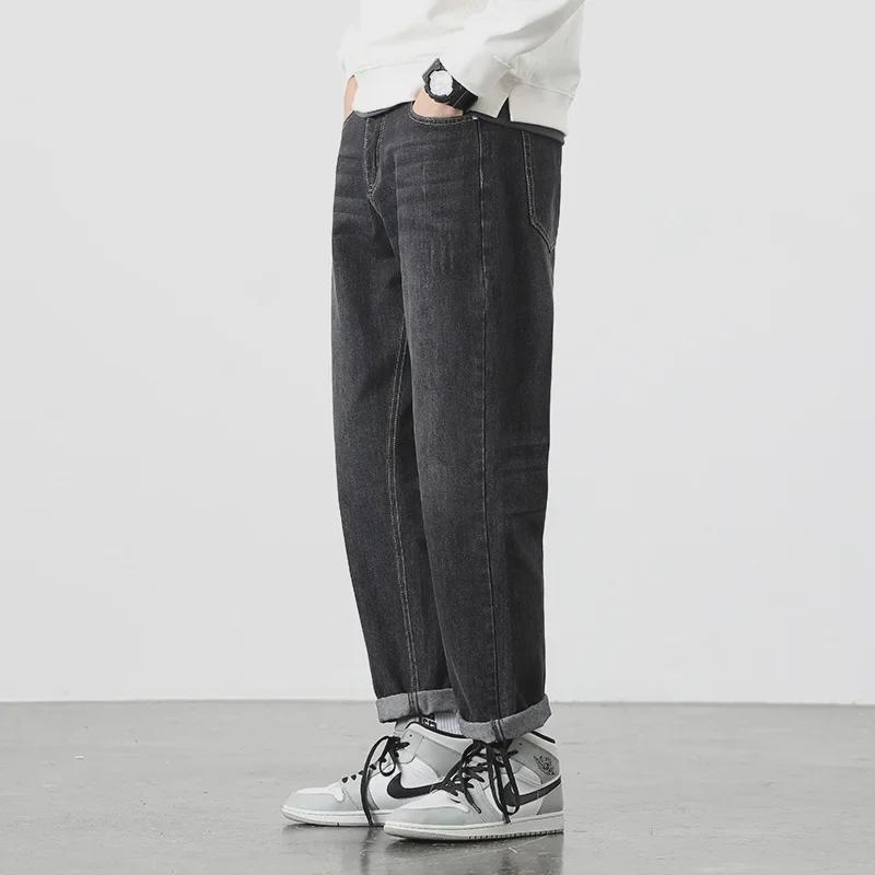 Men's Blue Ansica Spring Straight Jeans 5515 - Trendy All-Match Casual Trousers