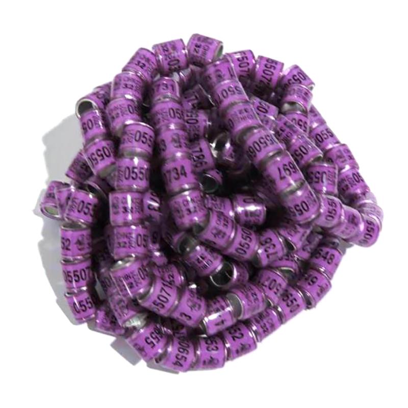 20Pcs Multicolor Practical Pigeon Foot Ring With Word Quality Durable Bird Ring