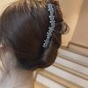 Korean Crystal Flower Hair Clip: Elegant Large Hair Accessory