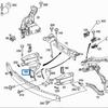 Mercedes-Benz W212 E300 Hood Lock & Radiator Upper Crossmember Bracket