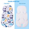 THE KENKYO Infant Car Seat Insert, 2-in-1 Reversible Baby Car Seat Cushion, Carseat Head & Body Support for Newborn, Soft Stroller Cushion Insert for