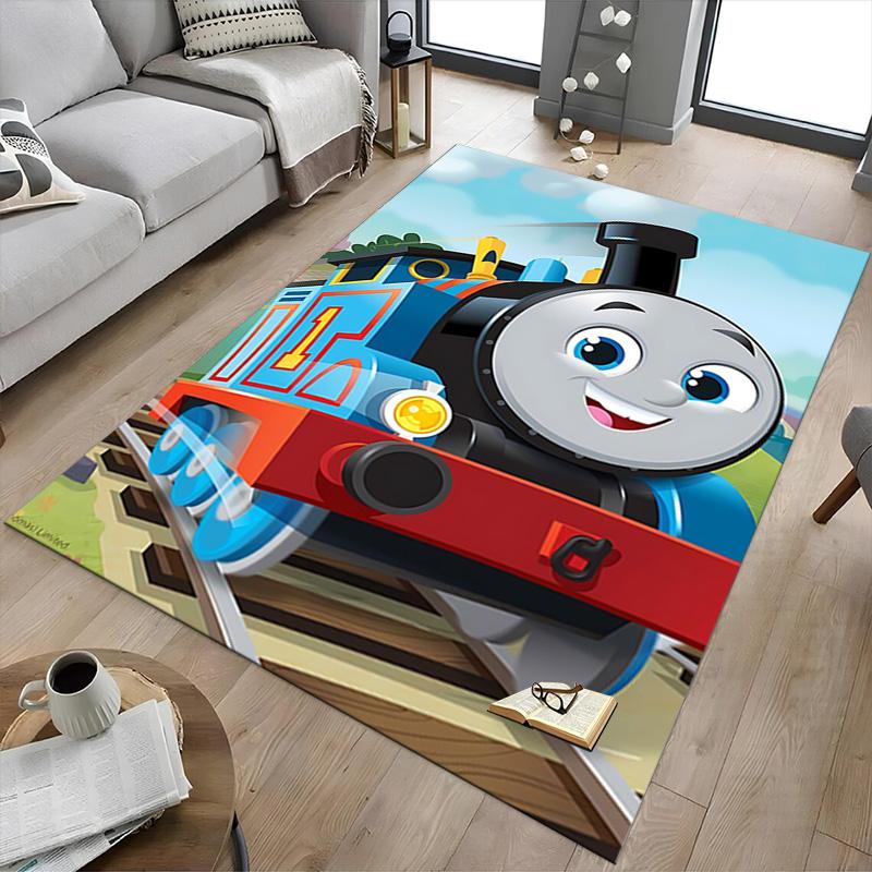 1pc Thomas Friends Engines Adventure Carpet for Playroom Bedroom Living Room Sofa Home Decor,kids Game Area Rug Non-slip Floor Mat Y73039