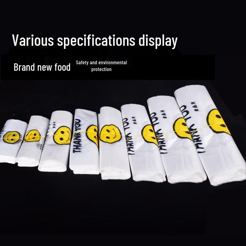 Sacchetti di plastica spessi con faccina sorridente