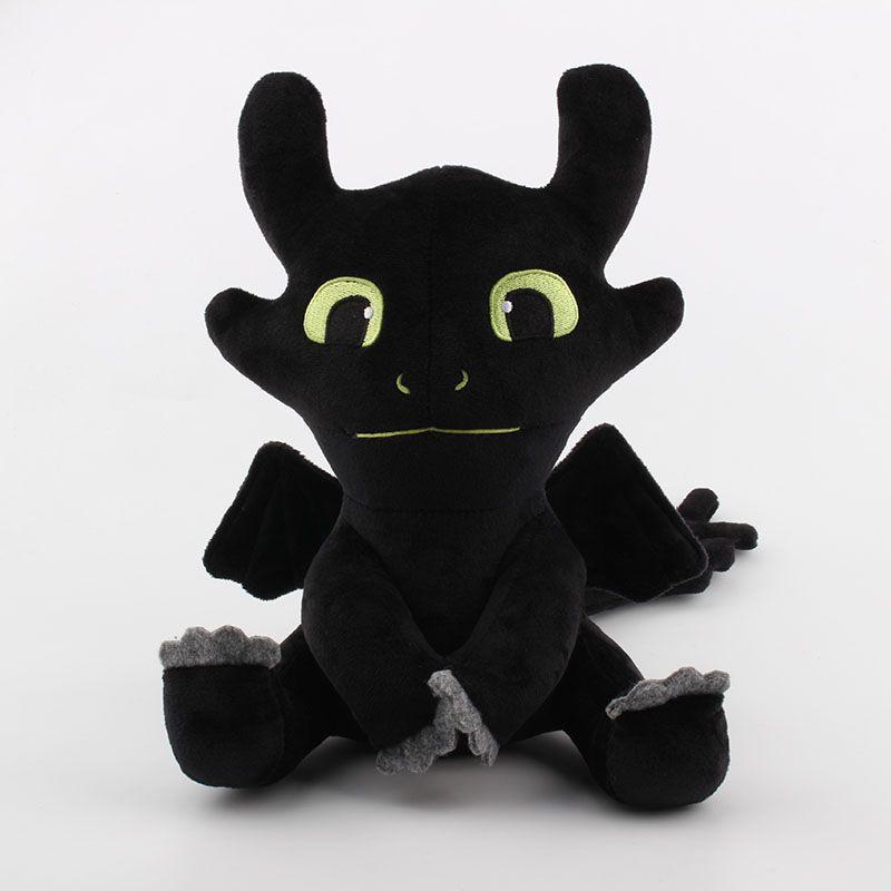 New How To Train Your Dragon 3 Plush Toy Light Fury Black Toothless Soft And Cuddly
