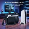 PS5 Reisekoffer Schutztasche für PS5 Konsole Disc/Digitale Edition mit Controllern Spielkarten Headset Organizer