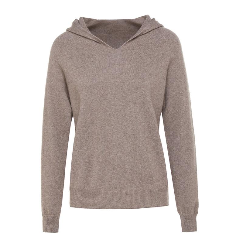 G·TENNA MH82005 Women's Hooded Cashmere Pullover Sweater