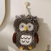 Hanging Owl Chenille Hand Towel Soft Funny Hand Towel New Chenille Towel