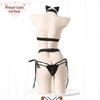 Sexy Patent Leather Catwoman Lingerie Set - Anime Bunny Girl Tease
