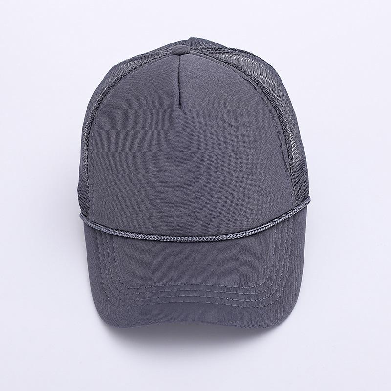 Summer outdoor rope decoration baseball hat cap cap breathable mesh hat casual visor men's sun hat