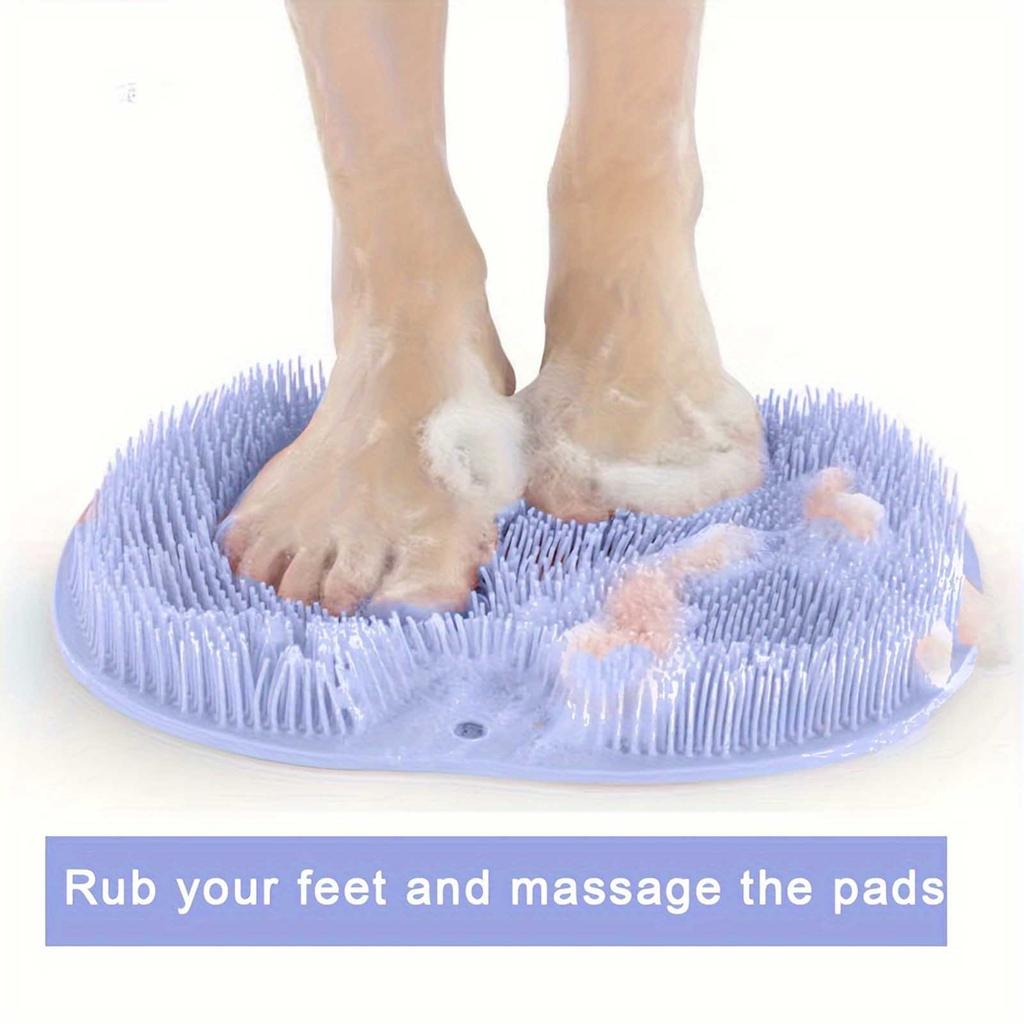 - Shower Foot Massager - Exfoliating Pads To Promote Blood Circulation, Bathroom Accessories