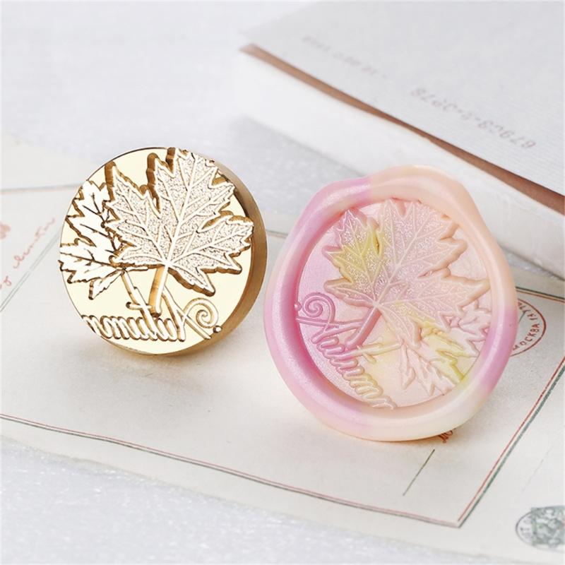 Wax Seal Stamp-Words Phrases Sealing Wax Stamp Flower Sealing Stamp for Envelope Wedding Invitations Card Decorations