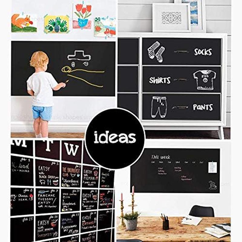 Blackboard Stickers Chalk Board Erasable Pvc Draw Mural Decor Chalkboard Wall Sticker For Kids Rooms Bedroom Office 45x200cm