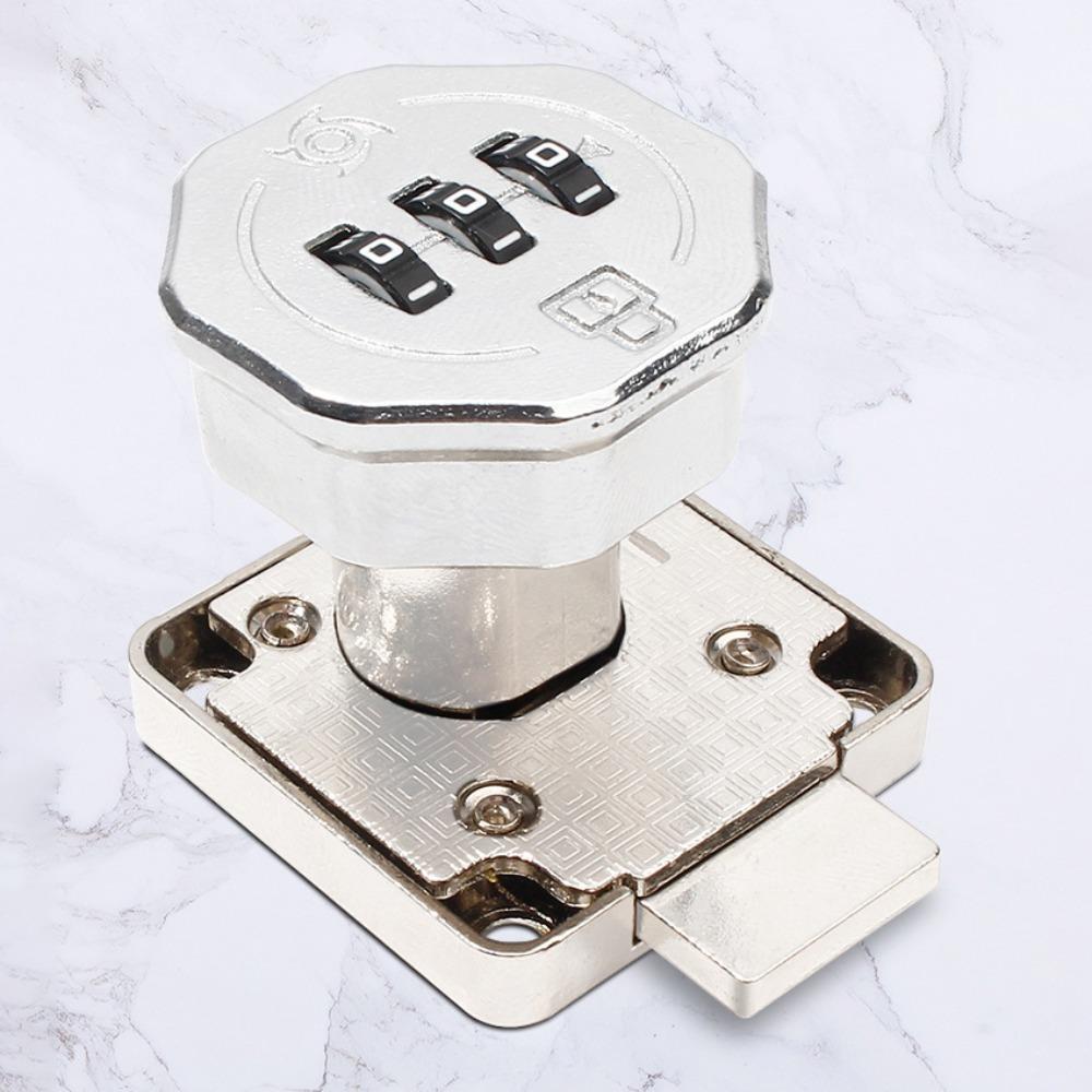 New Zinc Alloy Drawer Combination Lock 3 Digital Code Home Security Password Locker Furniture Hardware Wardrobe Code Lock Drawer