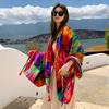 Summer Outdoor Leisure Comfortable Breathable Scarf Large Cape Ethnic Style Cape Fashion Vacation Decoration Shawl  Big Scarf