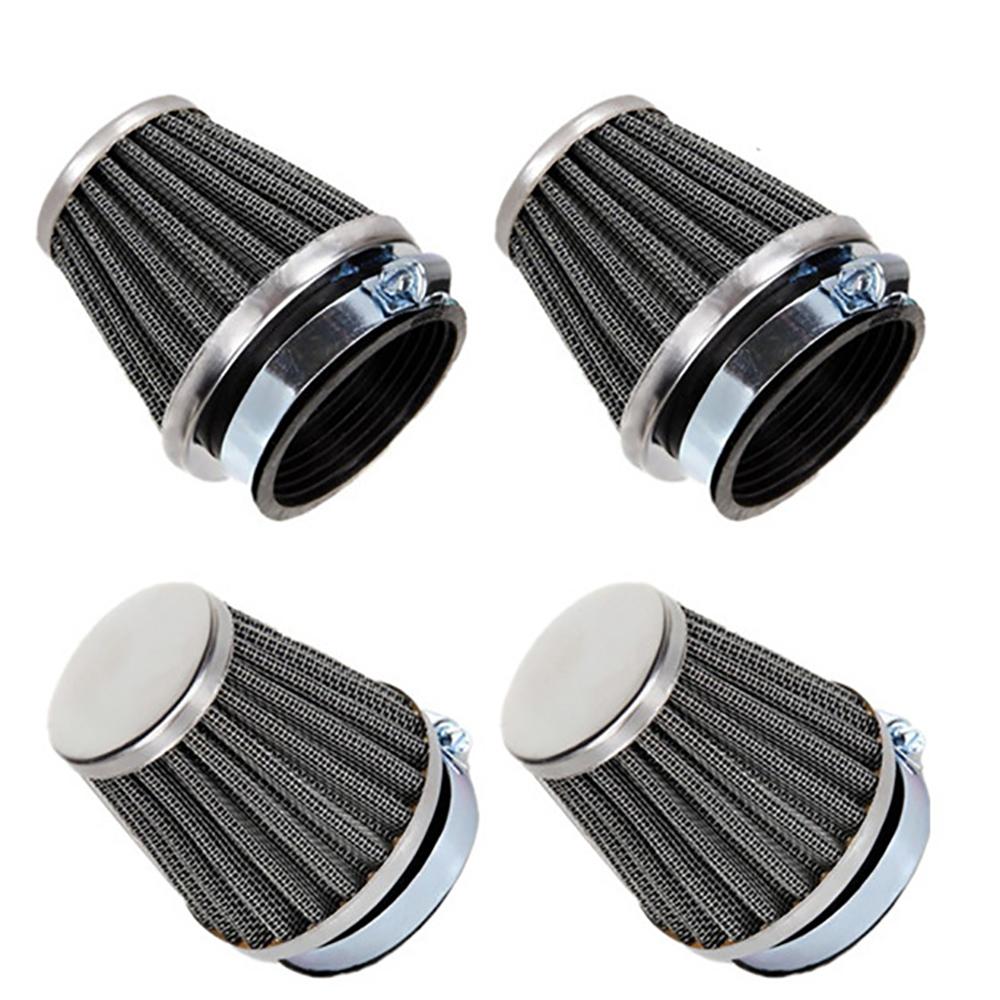 4Pcs 52mm Inlet Cold Air Intake Tapered Air Filters Cleaner for Motorcycle Racer
