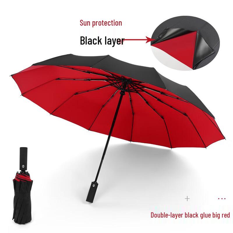 Nanqiao 12-Rib Automatic Folding Business Umbrella 23 inch