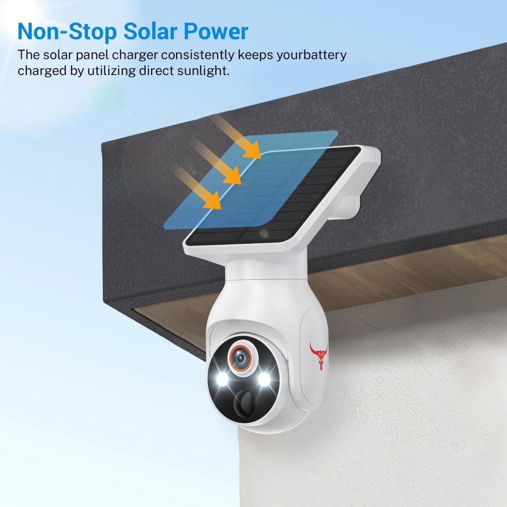 Solar Monitoring Camera Outdoor Monitor Household High-Definition Camera For Monitoring