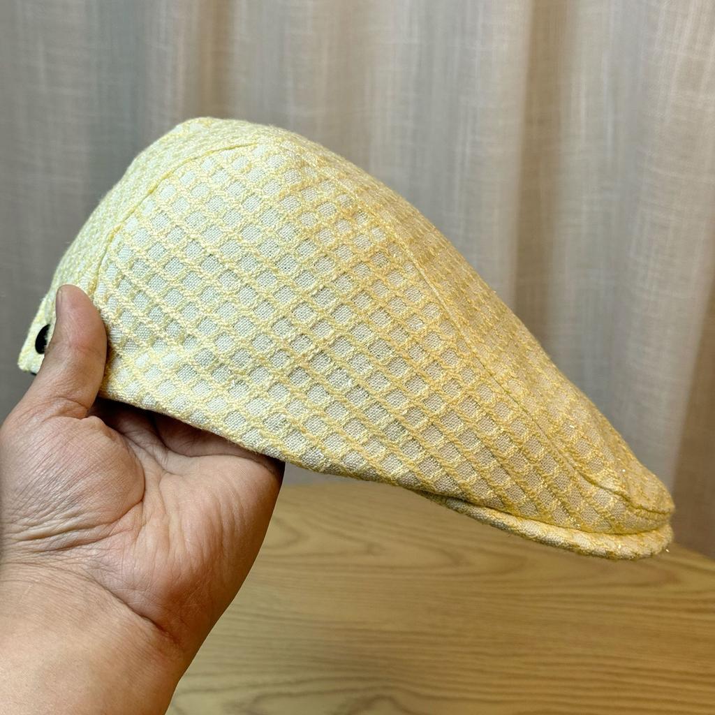 Autumn and Winter Korean Version Versatile Bright Silk Forward Hat Fashionable Casual Student Beret