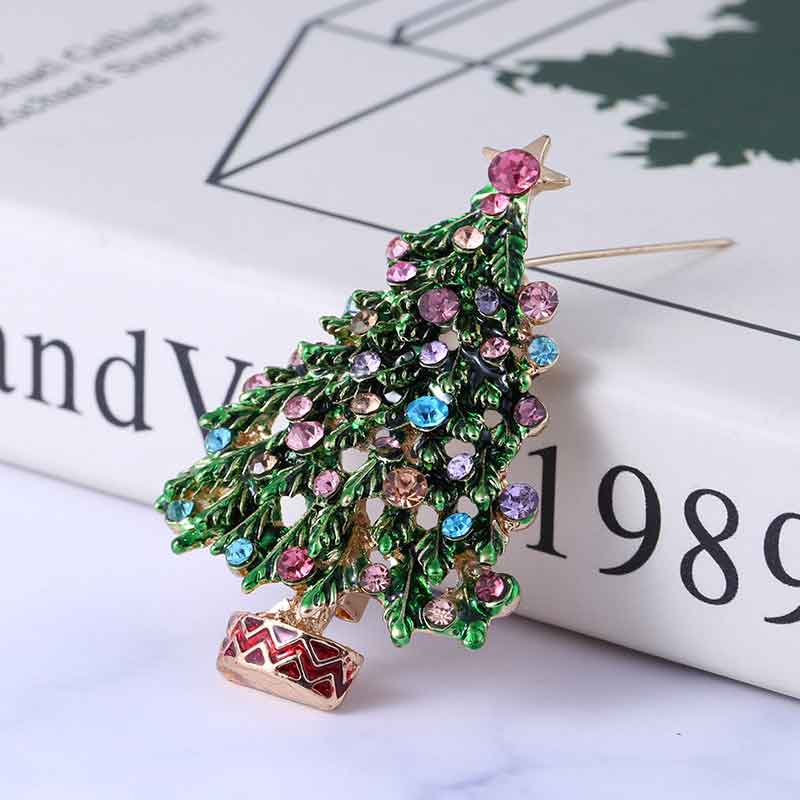 Christmas Limited Edition Christmas Tree Brooch For Women, Versatile Party Decoration Accessories, Exquisite Decorative Brooch Gifts