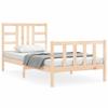 VidaXL Bed Frame with Headboard 90x200 Cm Solid Wood 3191956