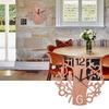 Modern Round Wall Clock 3D Wall Clock Sticker Hanging Wall Watch Home Room Office Decor (#1)