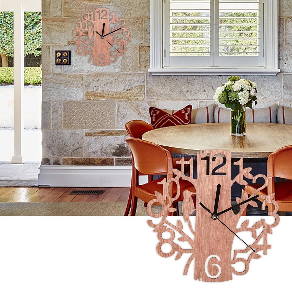 Modern Round Wall Clock 3D Wall Clock Sticker Hanging Wall Watch Home Room Office Decor (#1)