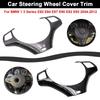 Auto Car Accessories For BMW 1 3 Series E82 E84 E87 E90 E92 E93 2004 2005 2006-2012 Steering Wheel Button Decoration Frame Trim