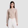 Women's Slim-Fit Round Neck Knit Cardigan