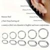 5 Pairs/set of Stainless Steel Earrings - Fashionable and Lightweight Unisex Earrings | Comfortable and Minimalist Style