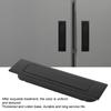 Dustproof Furniture Handle Spring Concealed Zinc Alloy Drawer Cabinet Nickel BrushedCelsiusBlack