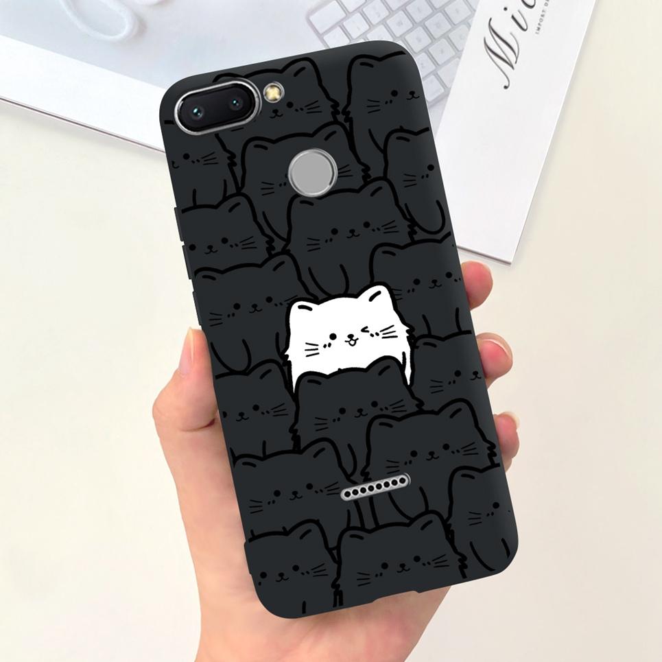 For Cover Xiaomi Redmi 6 6A 6Pro Bumper Shell Fashion Stylish Design Phone Cover For Redmi6 Redmi6a Soft Liquid Silicone Fundas