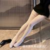 Sex Stockings Lace Gray American Hollow Mesh Socks Ab Pantyhose Women's Spring and Autumn Thin Black Silk