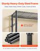 Clothing Garment Rack, Heavy Duty Closet Wardrobe, 7 Adjustable Tiers Clothes Racks with Steel Frame, 385.5 kg Load Capacity Clothes Rack with 4