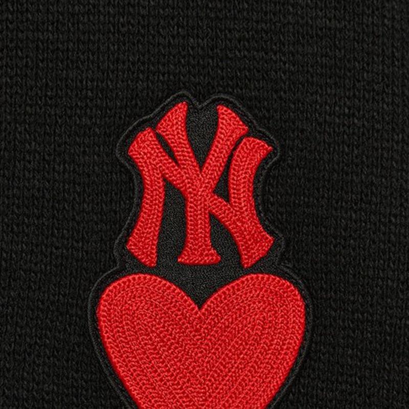 New MLB Knitwear Unisex Black 3AKCH0234-50BKS