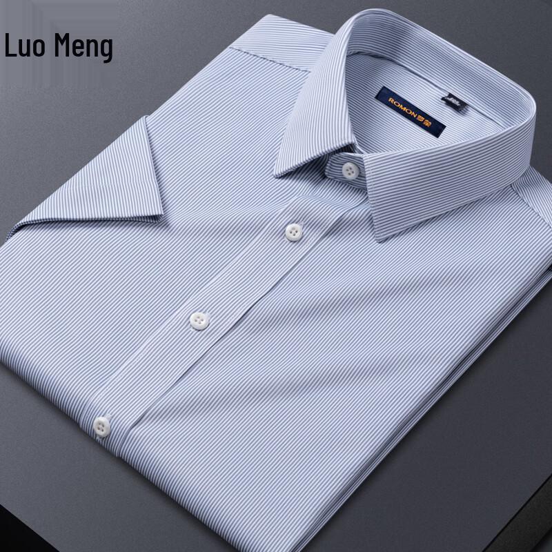 Romon Men's Short-Sleeve Business Shirt