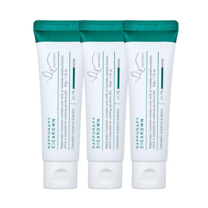 Dermagen Laporapi Daily Cica Calming Moisture Cream 50g × 3 — Soothing & Hydrating Barrier Care