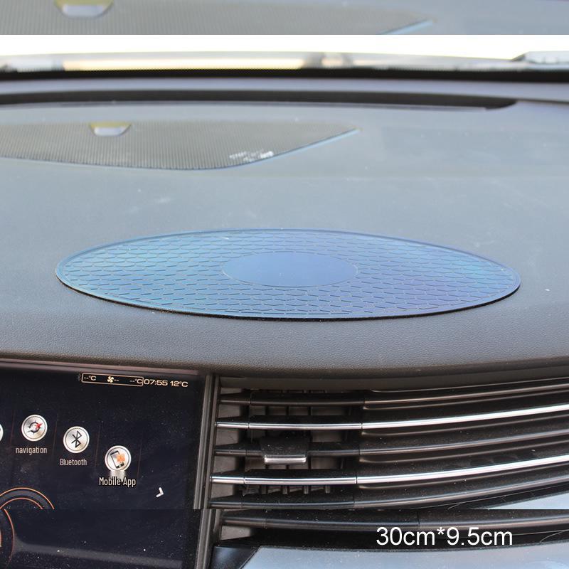 Cute Camellia Feather Rhinestone Dashboard Anti-Slip Mat