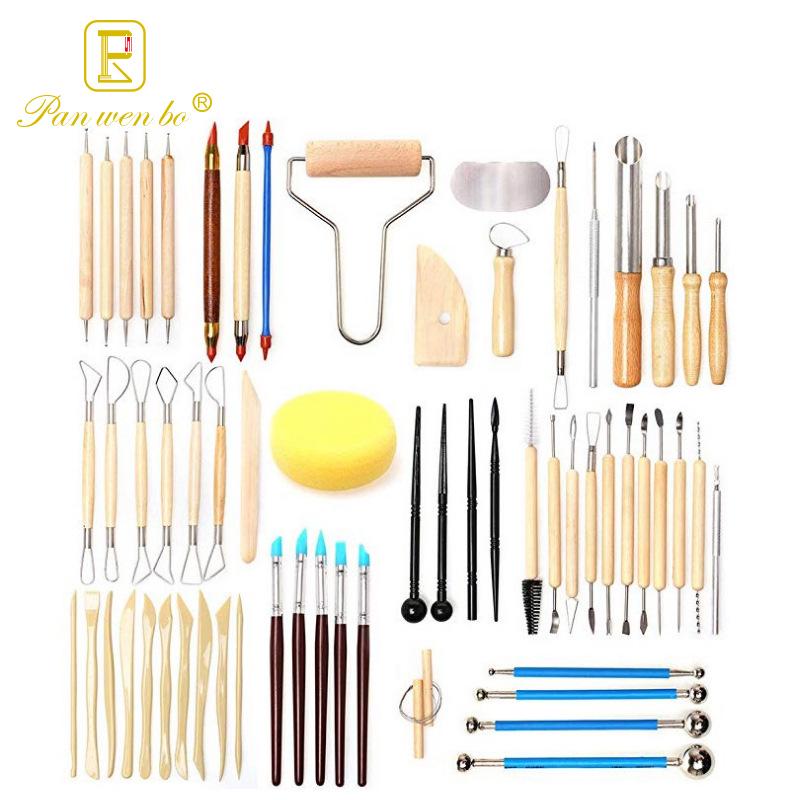61-Piece Pottery and Sculpture Tool Set