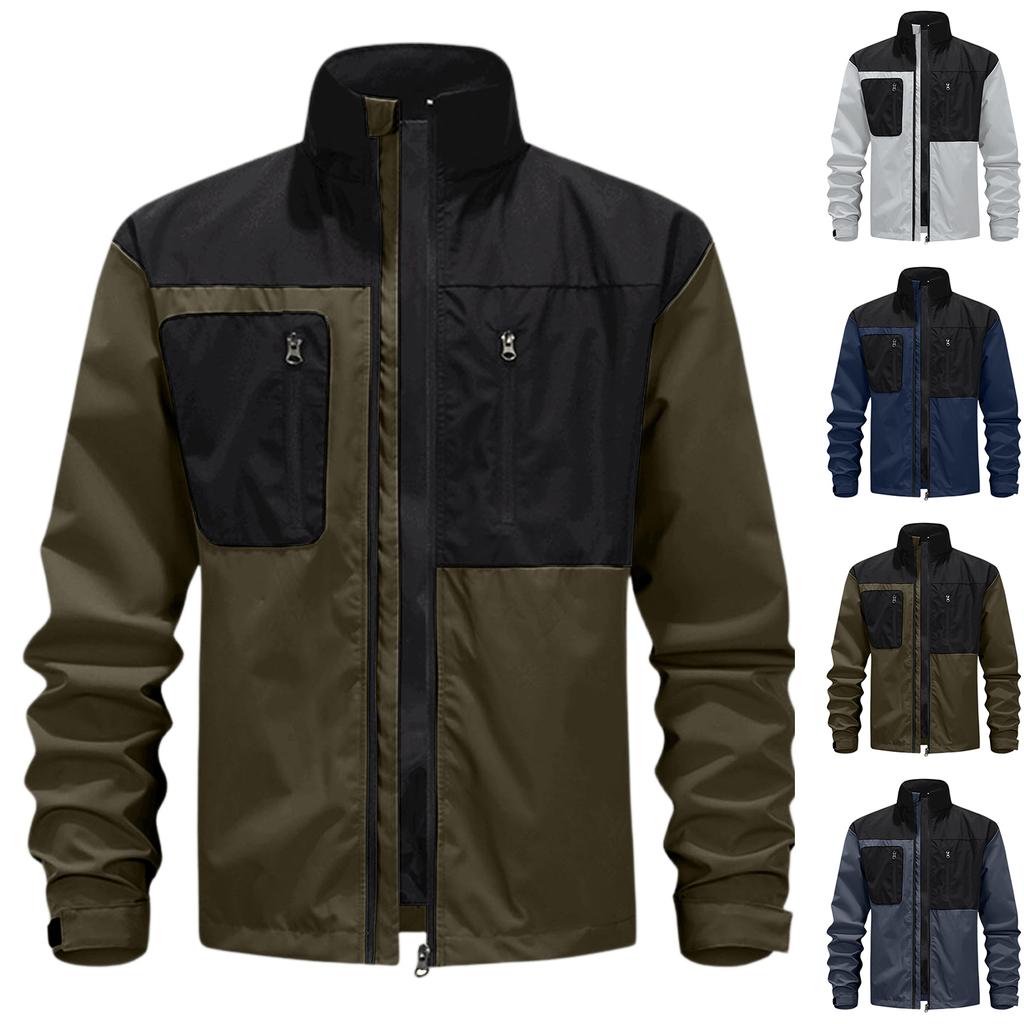 Men'S Loose Jacket Fashionable Multi Pocket  Jacket
